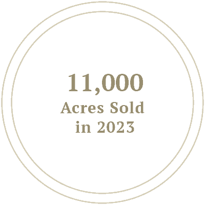 11,000 Acres Sold in 2023
